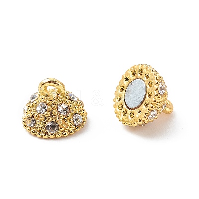 Alloy Rhinestone Magnetic Clasps X-RB-H116-2-M-1
