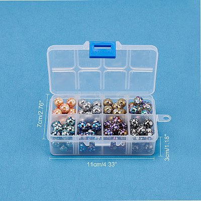 Christmas Electroplate Glass Beads EGLA-BC0001-003-1