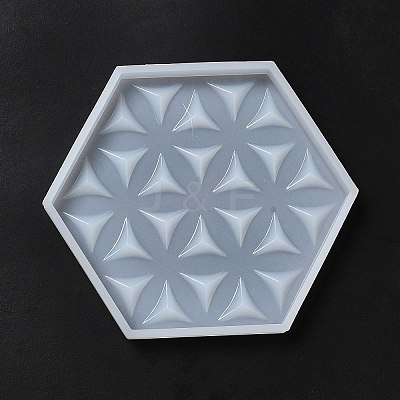 DIY Life of Flower Textured Cup Mat Silicone Molds LS-SIMO-H009-05G-1