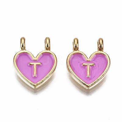 Alloy Enamel Charms ENAM-T012-02T-RS-1