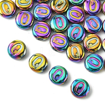 Electroplate Glass Beads EGLA-YW0005-01Q-1