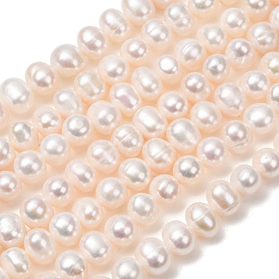 Natural Cultured Freshwater Pearl Beads Strands PA-CBABE82-15G-1