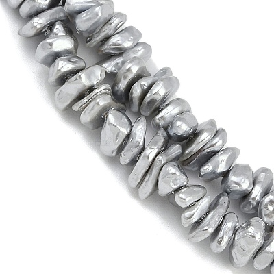Electroplated Shell Pearl Beads Strands BSHE-H113-01B-1