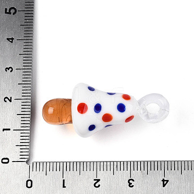Handmade Lampwork Pendants LAMP-T025-05M-1