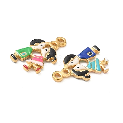 304 Stainless Steel Enamel Pendants STAS-I346-16G-02-1