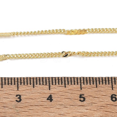 Brass Twisted Chain Necklaces for Women KK-CBA2293-06G-1