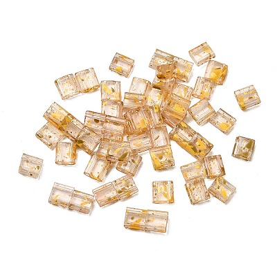 2-Hole Transparent Glass Seed Beads SEED-S023-30C-34-1