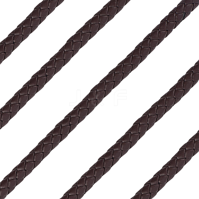5M Braided Round PU Leather Jewelry Cord OCOR-GF0004-96B-02-1