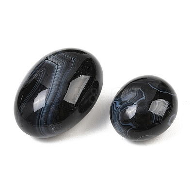 Natural Black Banded Agate Striped Agate Beads GG-CBAD0F6-B08-01-1