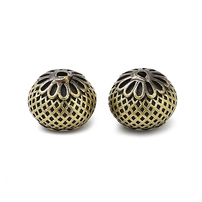 Tibetan Style Rack Plating Brass Bead KK-Q805-30AB-1