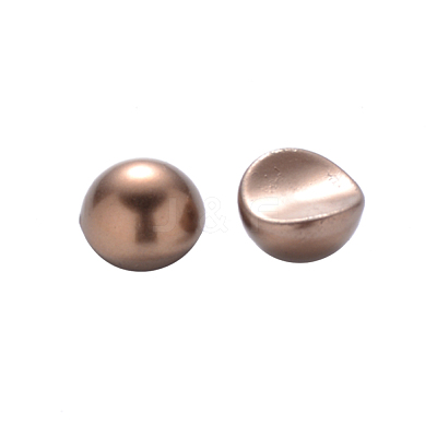 Half Round ABS Plastic Imitation Pearl Cabochons MRMJ-Q092-6mm-D02-1