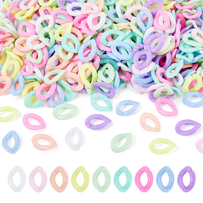 700Pcs Opaque Acrylic Linking Rings MACR-TA0002-86-1