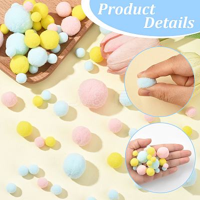 3 sets Polyester Ball Decoration DIY-SC0031-26F-1