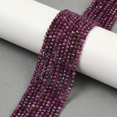 Natural Ruby Beads Strands G-C181-B06-02-1