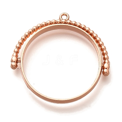 Alloy Open Back Bezel Pendants PALLOY-I223-01RG-1