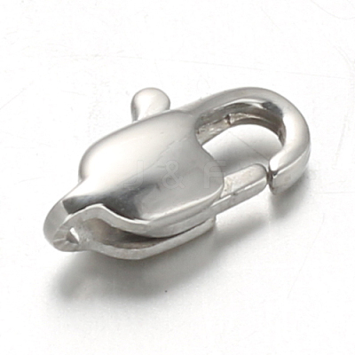 Non-Tarnish 304 Stainless Steel Lobster Claw Clasps X-STAS-F094-05A-P-1