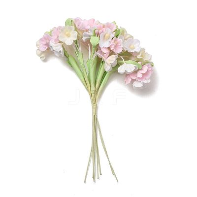 Cloth & Paper & Iron Artificial Mini Flower Bouquet for DIY Crafts FB-CBA59DF-02A-1