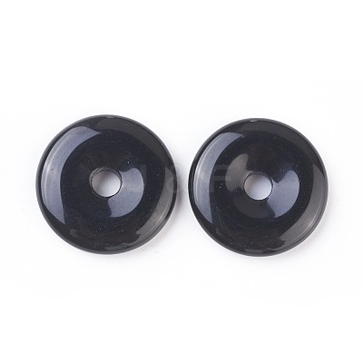 Natural Obsidian Pendants G-F639-03C-1