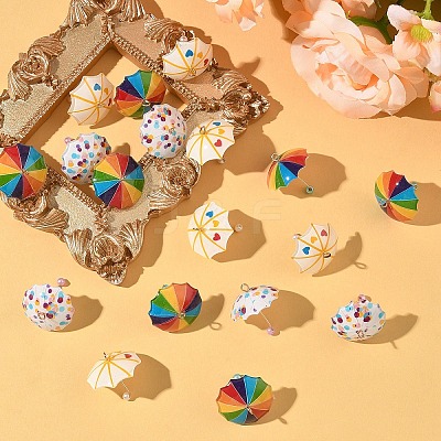 10Pcs Resin Pendants CRES-YW0002-65A-1