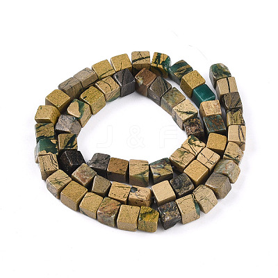 Natural Verdite Stone Beads Strands G-T140-47A-1