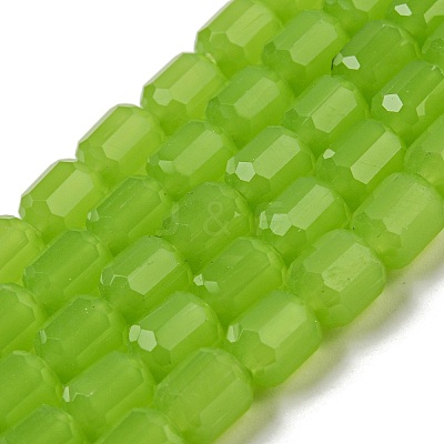 Imitation Jade Glass Bead Strands GLAA-G112-02D-1