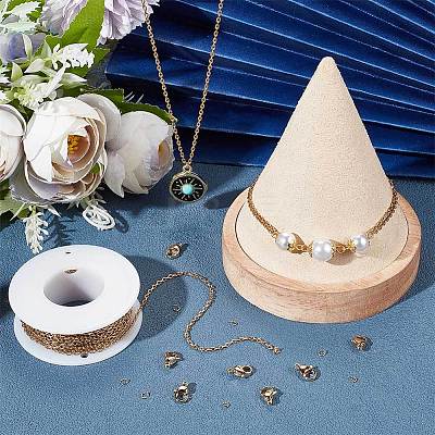 DIY Chain Bracelet Necklace Making Kit DIY-BBC0001-25-1