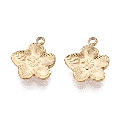 304 Stainless Steel Charms STAS-N125-25A-G-1