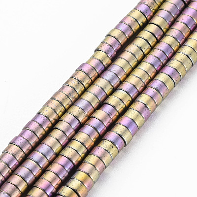 Electroplate Non-magnetic Synthetic Hematite Beads Strands G-T061-141E-1