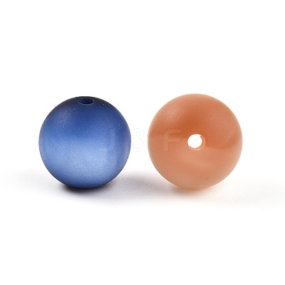 Frosted Resin Beads X1-RESI-N042-16mm-06-1