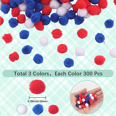 900Pcs 3 Colors DIY Doll Craft AJEW-SC0003-94-1