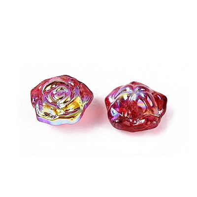Electroplate Transparent Glass Beads Strands X-EGLA-N056-02A-06-1