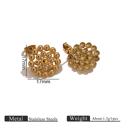 304 Stainless Steel Stud Earring Findings FS-WG336E9-13-1