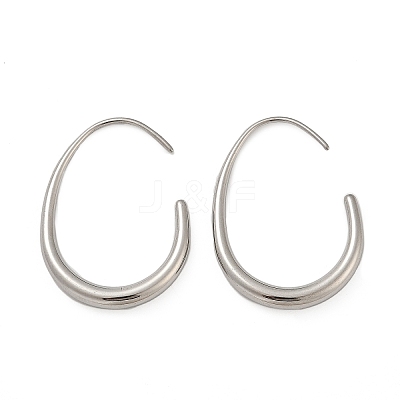 304 Stainless Steel Teardrop Dangle Earrings EJEW-S272-05P-1