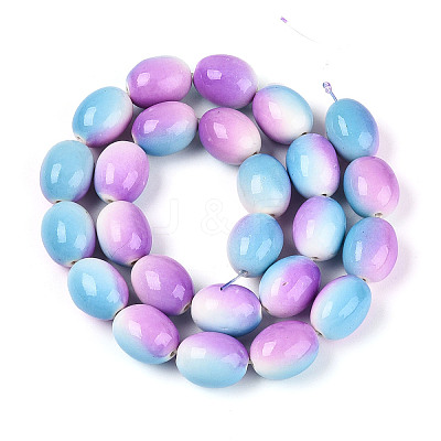 Spray Painted Synthetic Turquoise Beads Strands TURQ-T004-15B-1