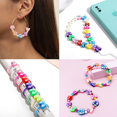 Handmade Polymer Clay Beads CLAY-CJ0001-17-1