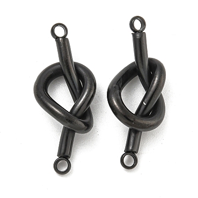 304 Stainless Steel Knot Links Connector Charms STAS-K290-02EB-1