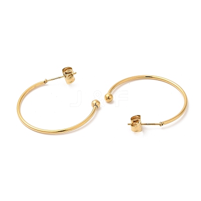 304 Stainless Steel Stud Earring EJEW-H134-02B-G-1