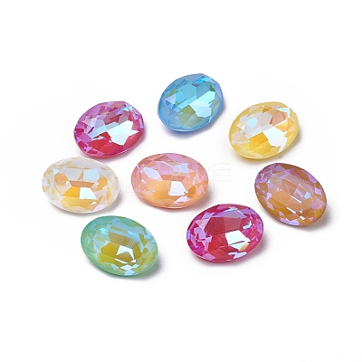 Glass Rhinestone Cabochons X-RGLA-I002-A02-1