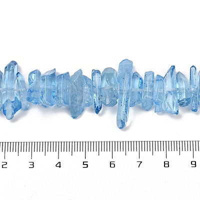 Natural Quartz Crystal Points Beads Strands G-K181-B06-01-1
