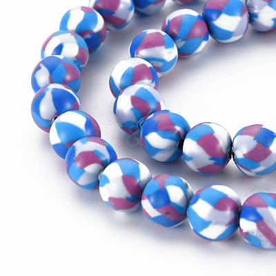 Handmade Polymer Clay Beads Strands CLAY-N008-054-01-1