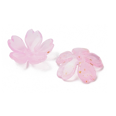 Acrylic Bead Caps OACR-H056-01B-1