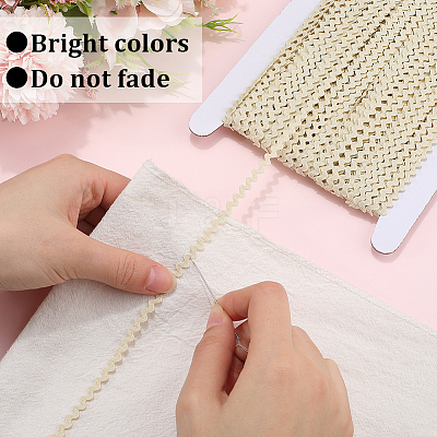 40M Polyester Wavy Fringe Trim Ribbon OCOR-GF0004-39L-1