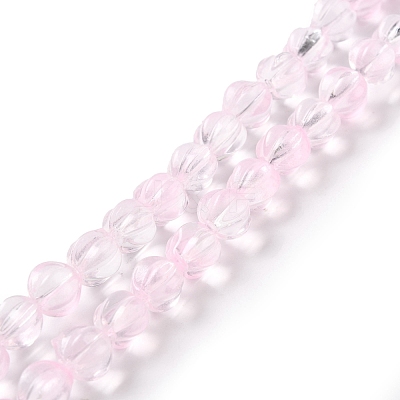 Transparent Glass Beads Strands GLAA-F114-02A-02-1