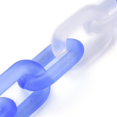 Handmade Acrylic Cable Link Chains AJEW-JB00640-1