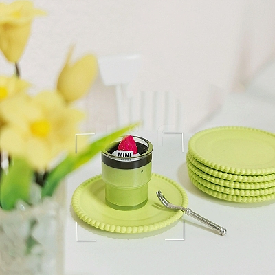 Spray Printed Alloy Plates Miniature Ornaments PW-WG8112A-03-1