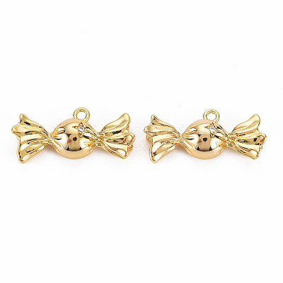 Rack Plating Brass Micro Pave Clear Cubic Zirconia Pendants KK-S360-159-1