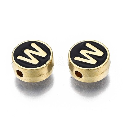 Alloy Enamel Beads ENAM-N052-006-02W-RS-1