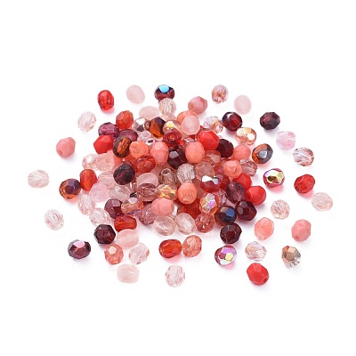 Fire-polished Czech Glass Beads LAMP-D180-16B-01-1
