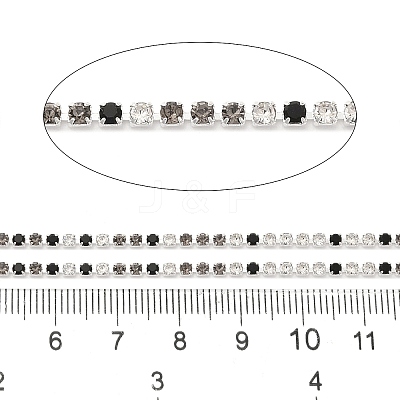 Rhinestone and Iron Cup Chain CH-A007-01I-1