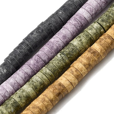 Matte Porcelain Heishi Wheel Beads Strands PR-CBA03B0-03-1